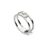 Gucci Gucci Interlocking Sterling Silver 6mm Ring