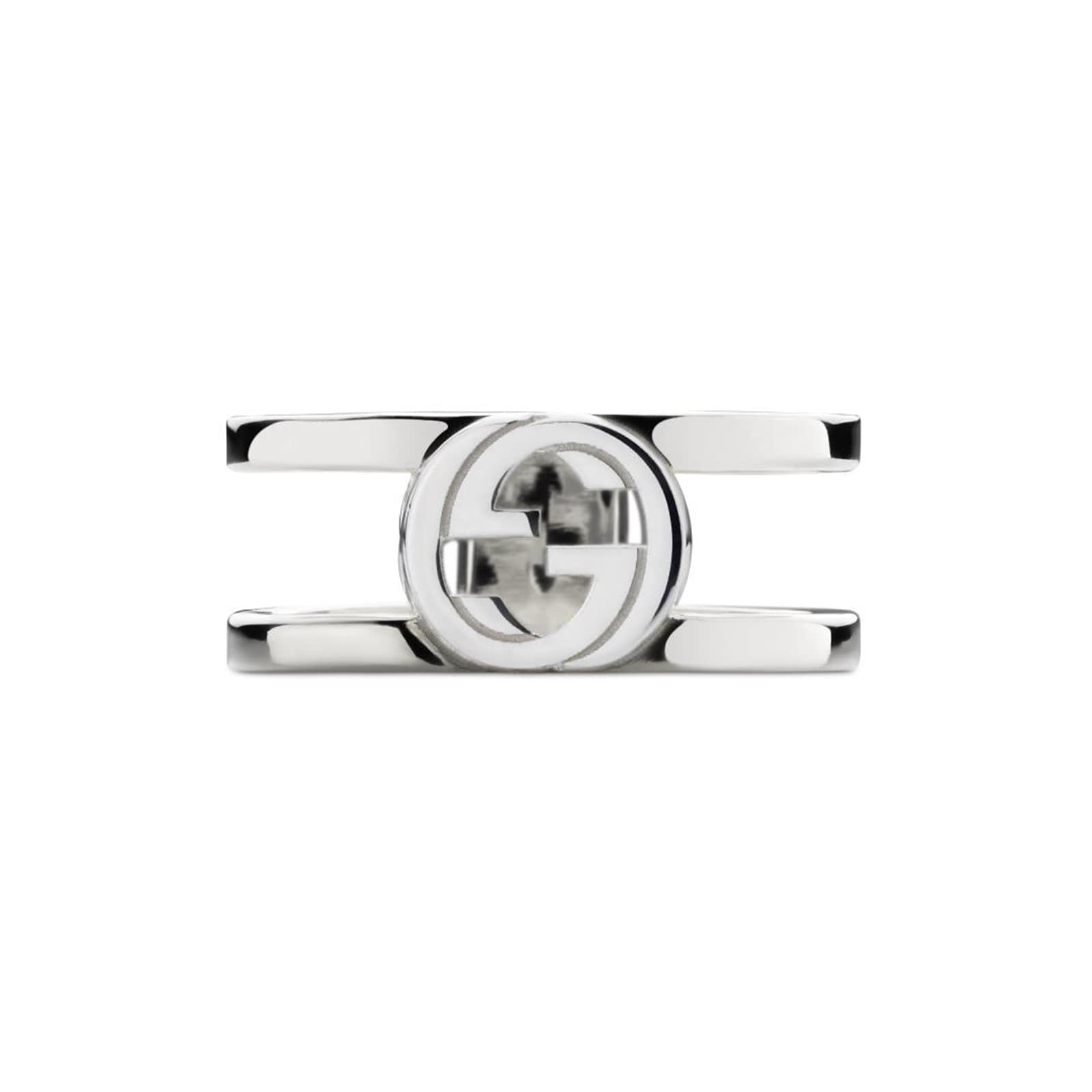 Gucci Gucci Interlocking G Sterling Silver 9mm Ring Gucci Gucci Interlocking G Sterling Silver 9mm Ring