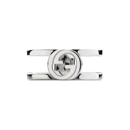 37341939 - Gucci Interlocking G Sterling Silver 9mm Ring