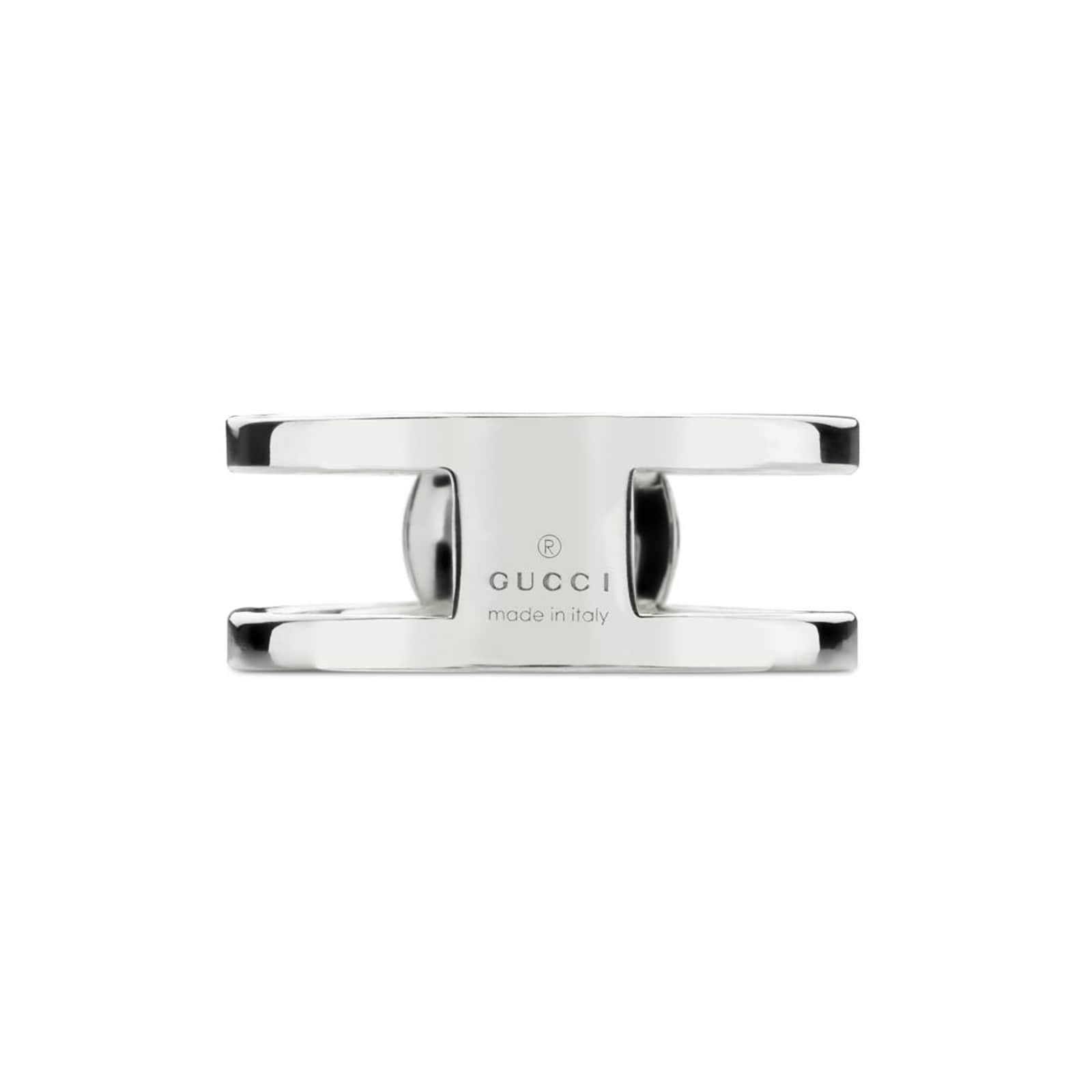Gucci Gucci Interlocking G Sterling Silver 9mm Ring Gucci Gucci Interlocking G Sterling Silver 9mm Ring