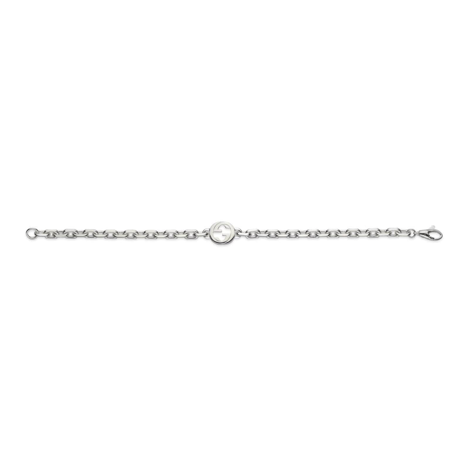 Gucci Gucci Interlocking Sterling Silver Bracelet - Size 19 Gucci Gucci Interlocking Sterling Silver Bracelet - Size 19