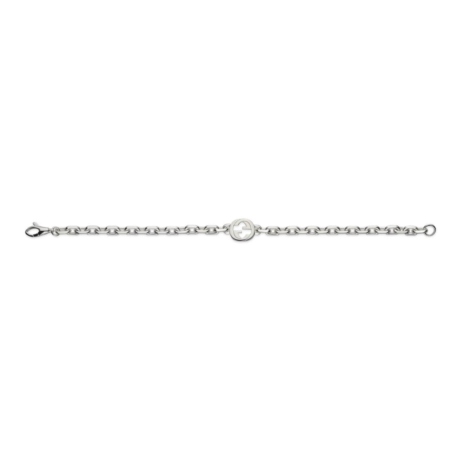 Gucci Gucci Interlocking Sterling Silver Bracelet - Size 19 Gucci Gucci Interlocking Sterling Silver Bracelet - Size 19