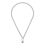 Gucci Trademark Sterling Silver Padlock Necklace