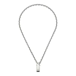 37341947 - Trademark Sterling Silver Padlock Necklace