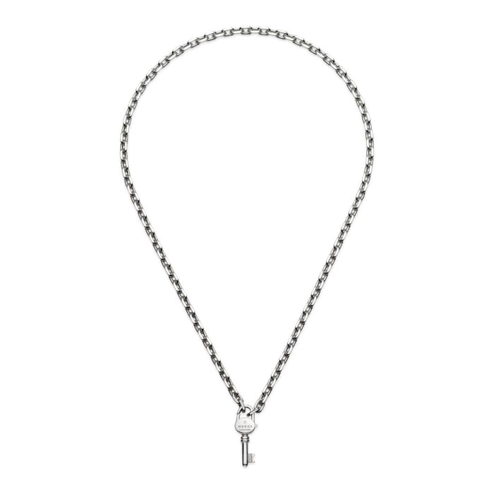 Gucci Trademark Sterling Silver Key Pendant