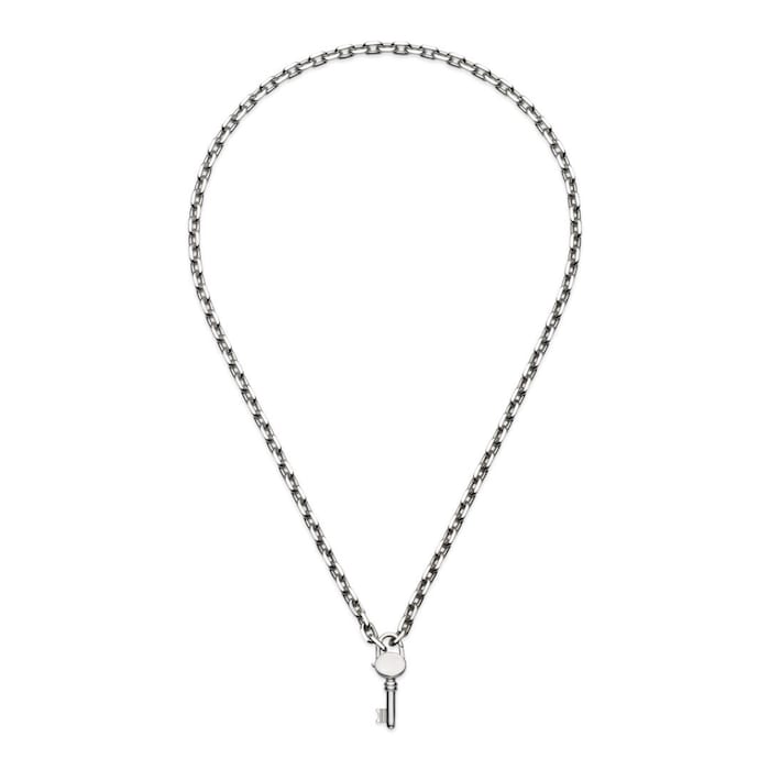 Gucci Trademark Sterling Silver Key Pendant