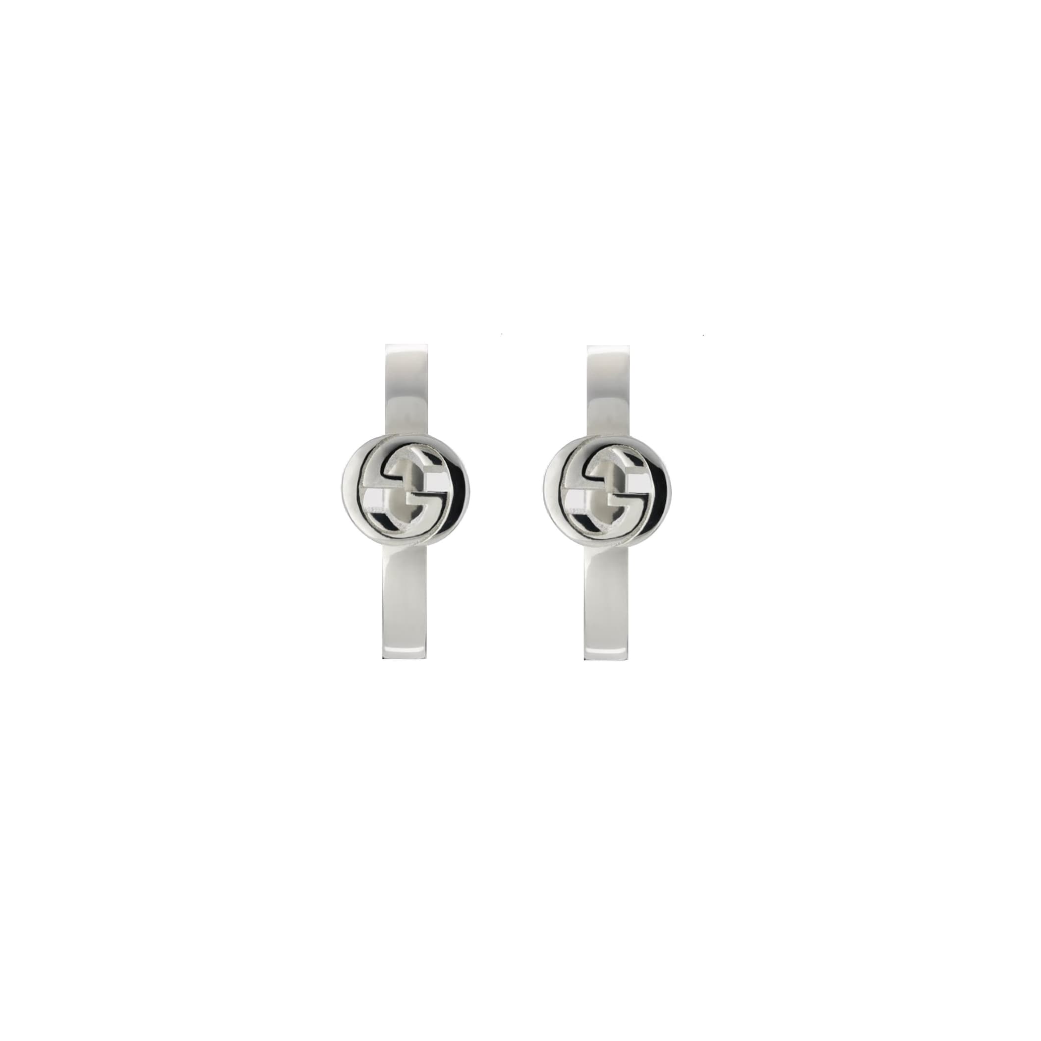 Gucci Gucci Interlocking Sterling Silver Hoop Earrings Gucci Gucci Interlocking Sterling Silver Hoop Earrings