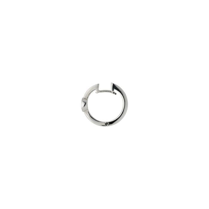 GUCCI Gucci Interlocking Sterling Silver Hoop Earrings