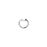 GUCCI Gucci Interlocking Sterling Silver Hoop Earrings