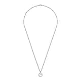 GUCCI Gucci Interlocking Sterling Silver Necklace