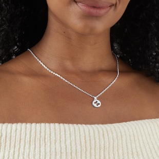 Gucci Gucci Interlocking Sterling Silver Necklace