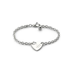 37341955 - Trademark Sterling Silver Heart Motif Bracelet