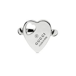 37341958 - Trademark Sterling Silver Heart Motif Ring