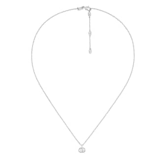 Gucci GG Running 18ct White Gold 0.01cttw Diamond Pendant