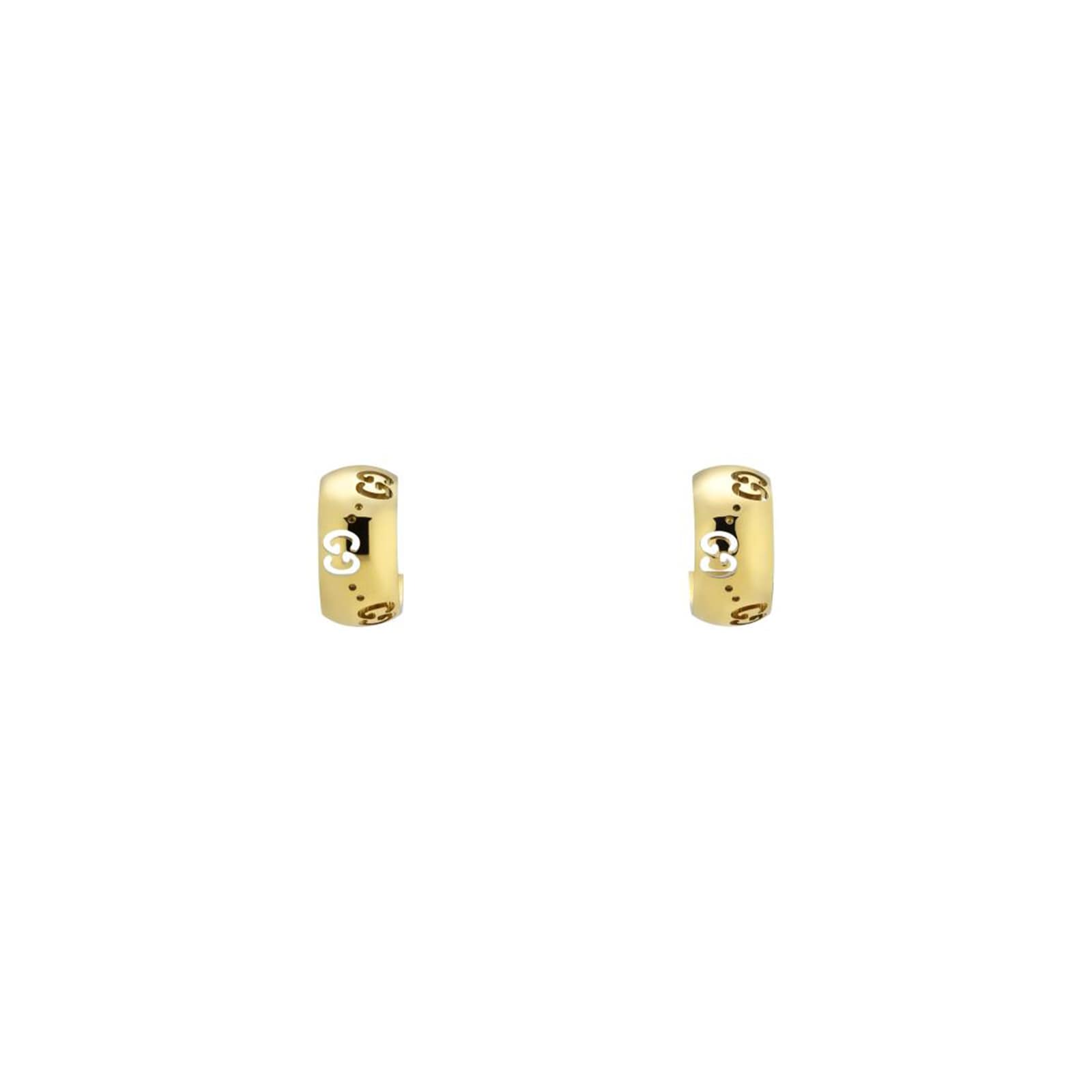 Gucci Icon 18ct Yellow Gold Hoop Earrings