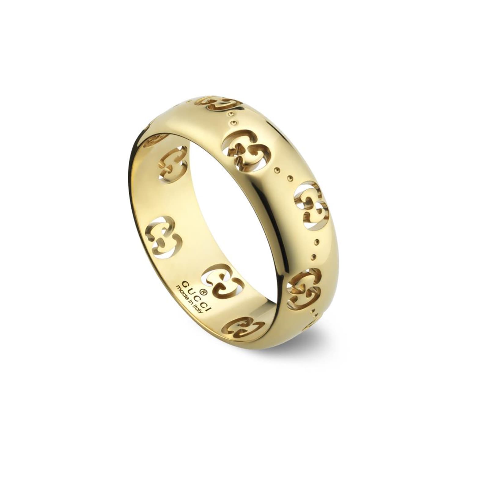Gucci Icon 18ct Yellow Gold 4mm Ring Gucci Icon 18ct Yellow Gold 4mm Ring