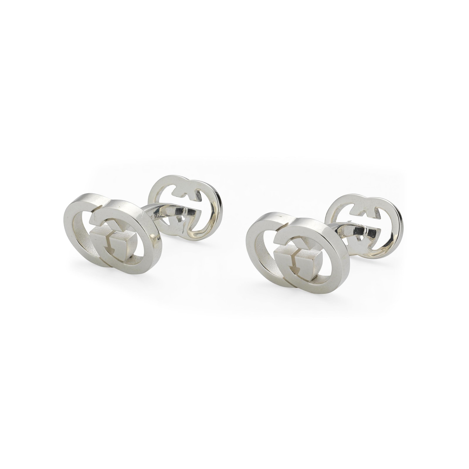 Gucci Gucci Interlocking Sterling Silver Cufflinks