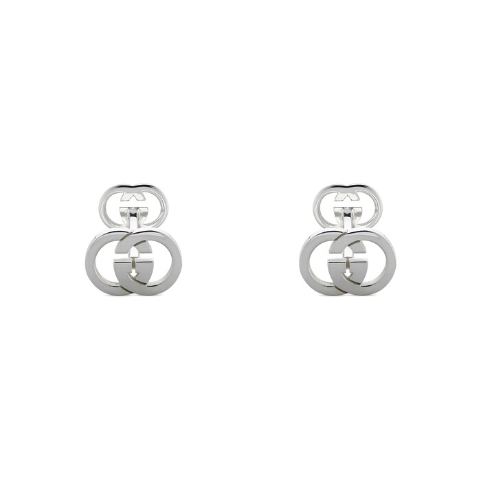 Gucci Gucci Interlocking Sterling Silver Cufflinks