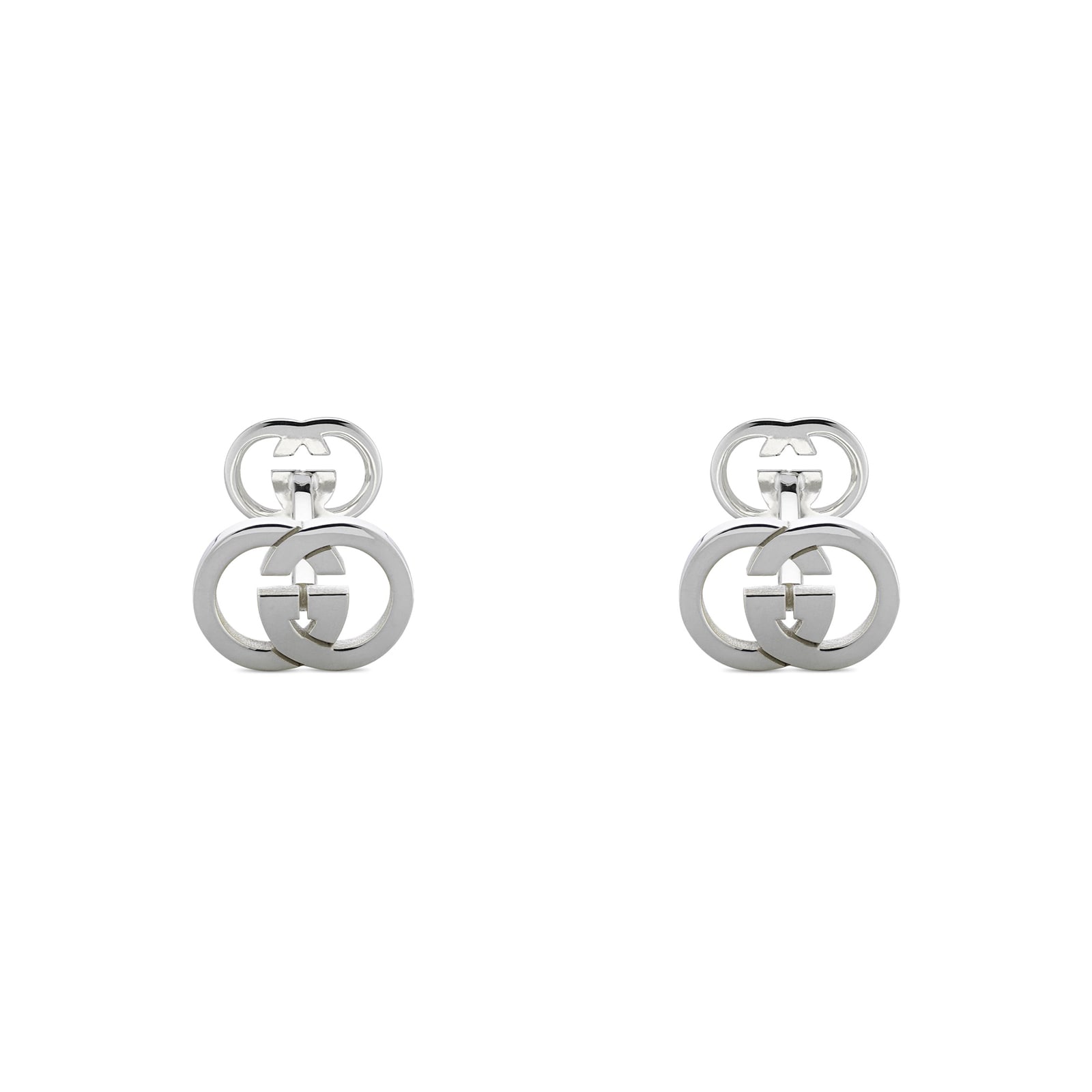 Gucci Gucci Interlocking Sterling Silver Cufflinks