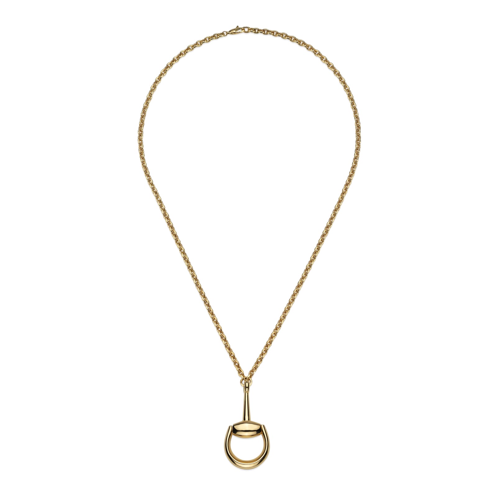 Gucci 18K Yellow Gold Horsebit Chain Necklace