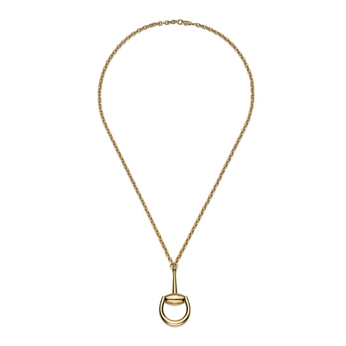 Gucci 18K Yellow Gold Horsebit Chain Necklace