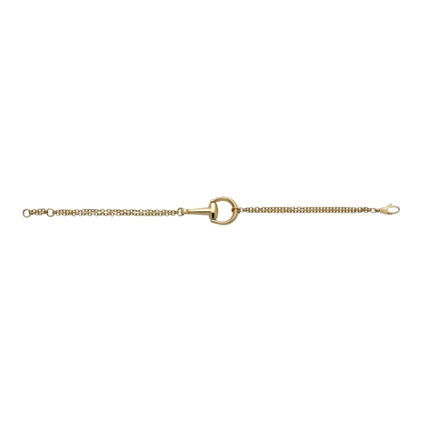 Gucci 18K Yellow Gold Horsebit Chain Bracelet