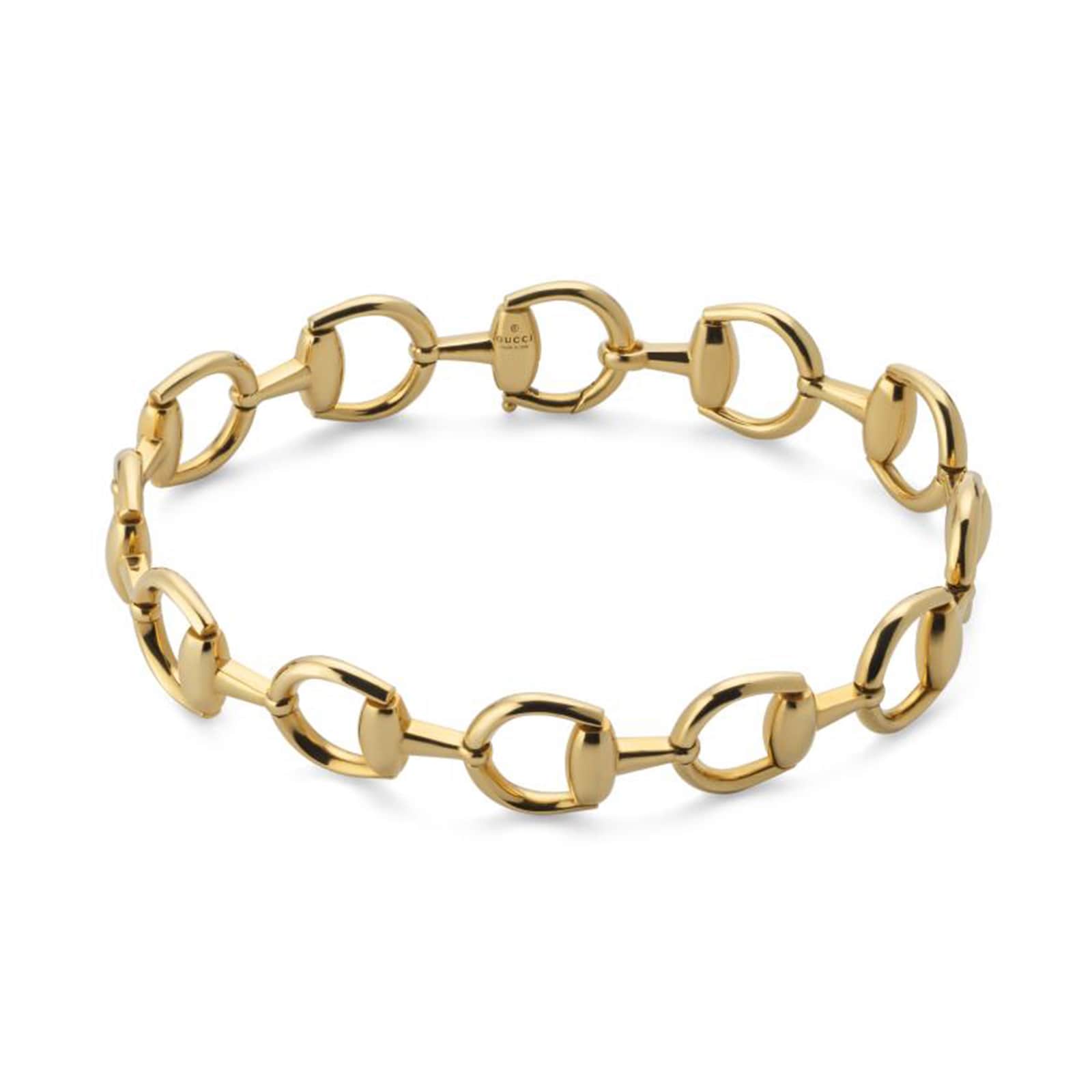 Gucci 18K Yellow Gold Horsebit Link Bracelet