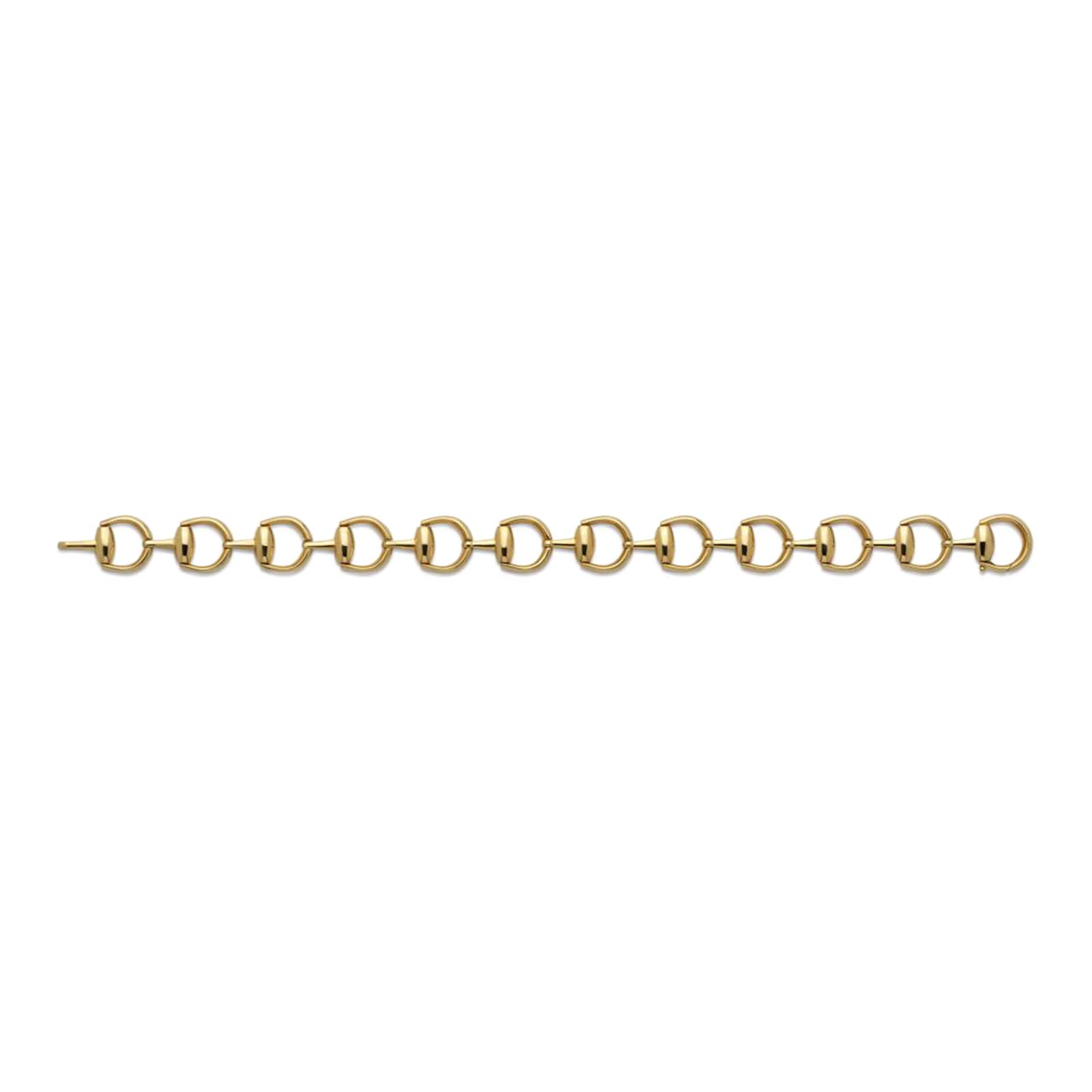 Gucci 18K Yellow Gold Horsebit Link Bracelet