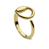 Gucci 18K Yellow Gold Horsebit Ring - Size 6.5