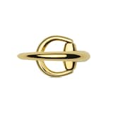 Gucci 18K Yellow Gold Horsebit Ring - Size 6.5