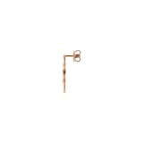 Gucci 18K Rose Gold Horsebit 0.05cttw Diamond Drop Earrings