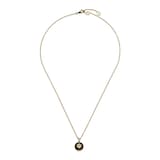 GUCCI Gucci Interlocking 18K Yellow Gold Diamond & Black Onyx Necklace