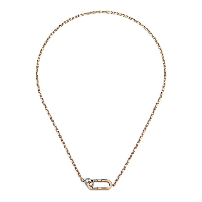 GUCCI Gucci Link To Love 18K Rose Gold Necklace