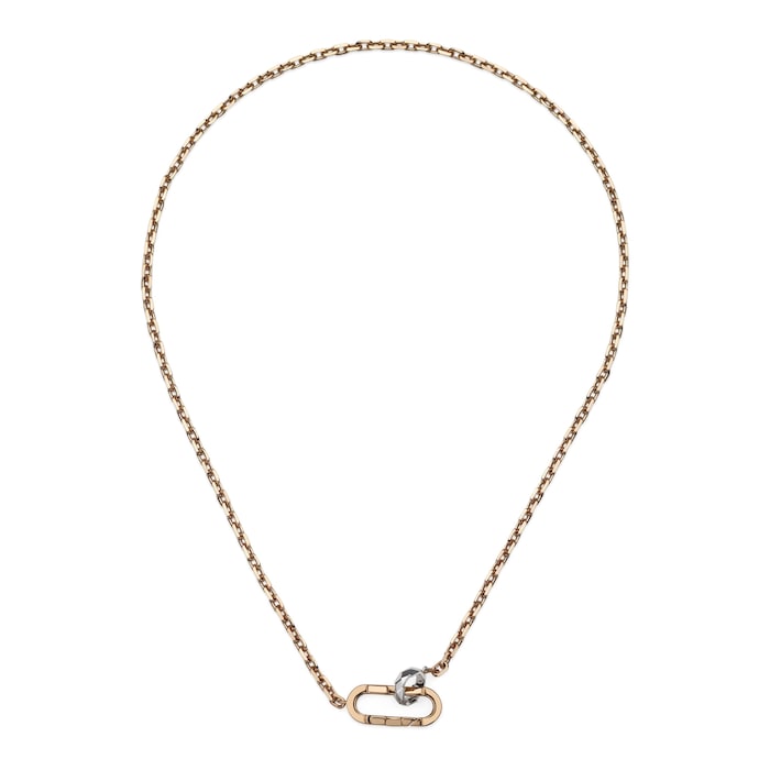 GUCCI Gucci Link To Love 18K Rose Gold Necklace