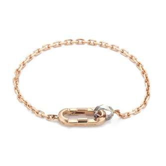 Gucci Gucci Link To Love 18K Rose & White Gold Bracelet