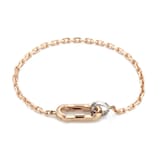 GUCCI Gucci Link To Love 18K Rose & White Gold Bracelet