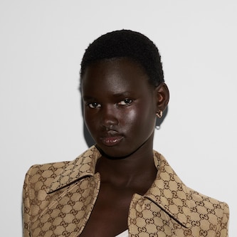 Gucci Gucci Link To Love 18K Rose Gold 14.5mm Hoop Earrings