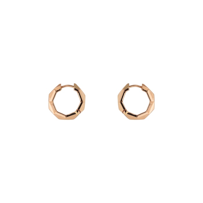 GUCCI Gucci Link To Love 18K Rose Gold 14.5mm Hoop Earrings