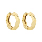 GUCCI Gucci Link To Love 18K Yellow Gold 14.5mm Hoop Earrings