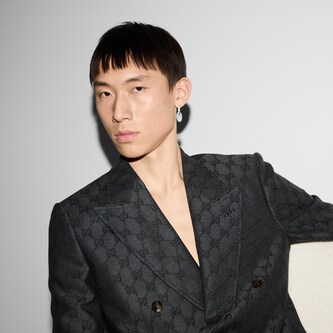 Gucci Sterling Silver Trademark Oval Tag Drop Earrings