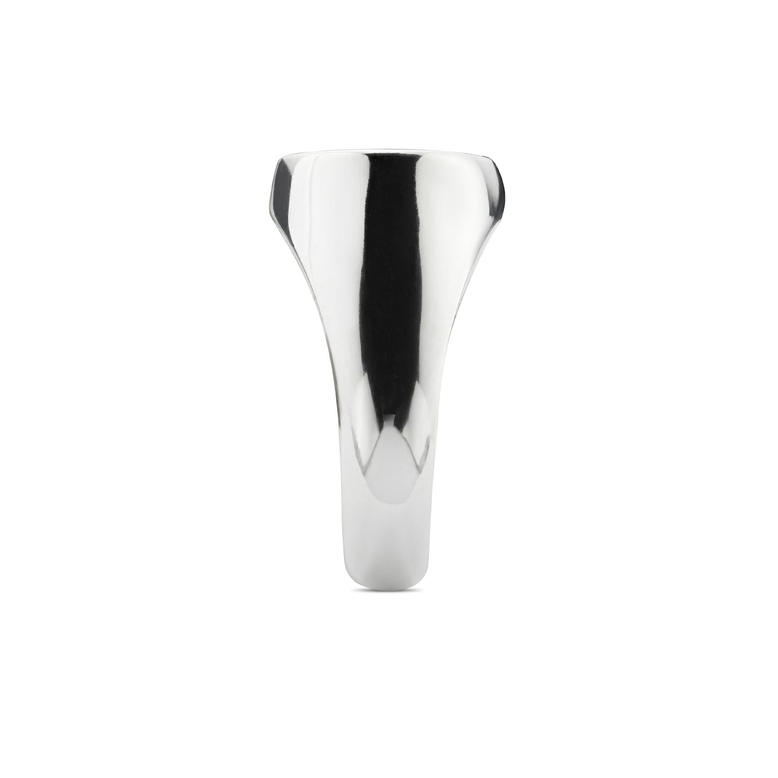 Gucci Sterling Silver Trademark Chevalier Oval Ring