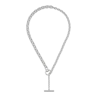 Gucci Sterling Silver Horsebit Lariat Necklace Gucci Sterling Silver Horsebit Lariat Necklace