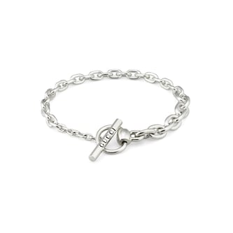 Gucci Sterling Silver Horsebit Link Chain Bracelet