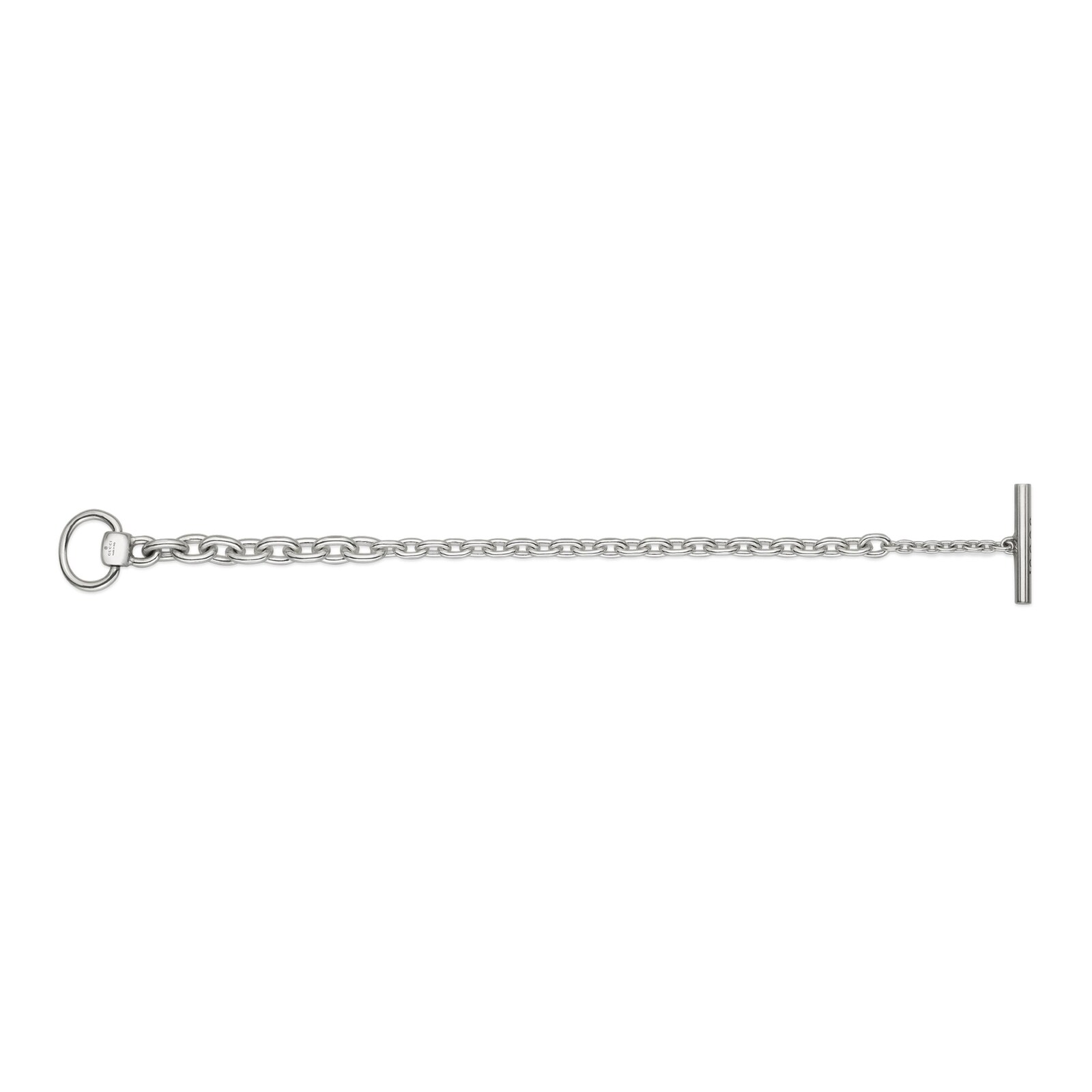 Gucci Sterling Silver Horsebit Link Chain Bracelet