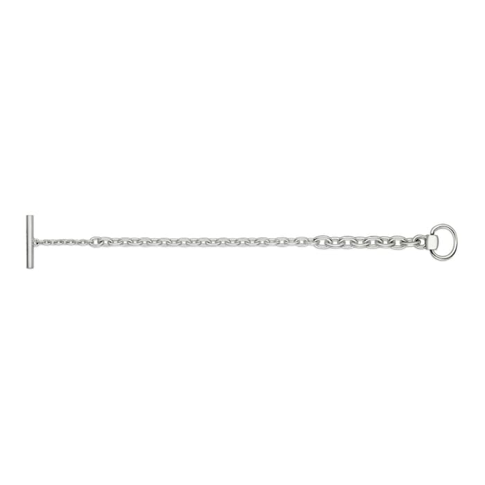 GUCCI Sterling Silver Horsebit Link Chain Bracelet