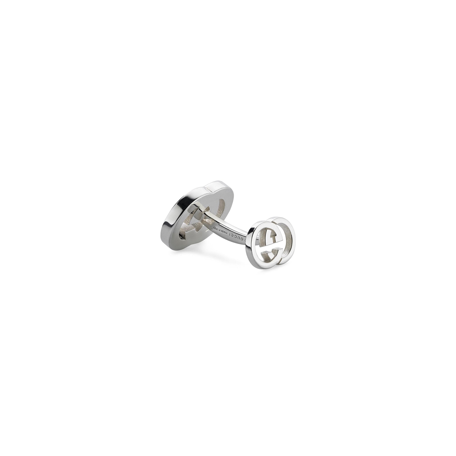 Gucci Gucci Interlocking Sterling Silver & Black Cufflinks Gucci Gucci Interlocking Sterling Silver & Black Cufflinks