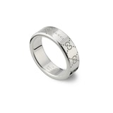 Gucci Gucci Signature Sterling Silver 6mm Ring