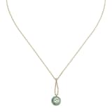 Gucci Gucci Interlocking 18K Yellow Gold Amazonite & Diamond Pendant Necklace