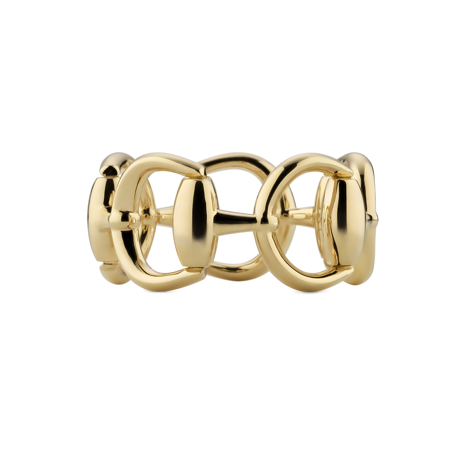 Gucci Gucci Horsebit 18K Yellow Gold Ring - Size 6.25