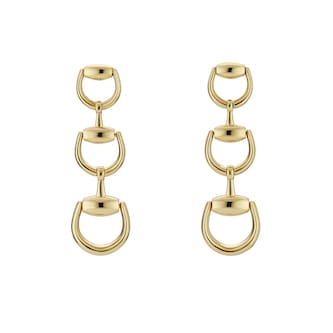 Gucci Gucci Horsebit 18K Yellow Gold Drop Earrings